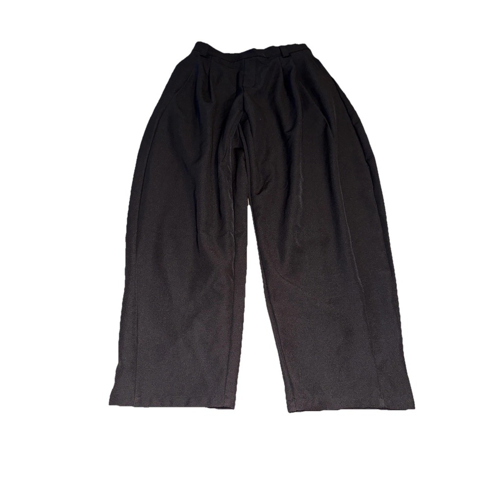 New Halara Black High Waist Pleated Pull On Stretch Pants Size Small Womens